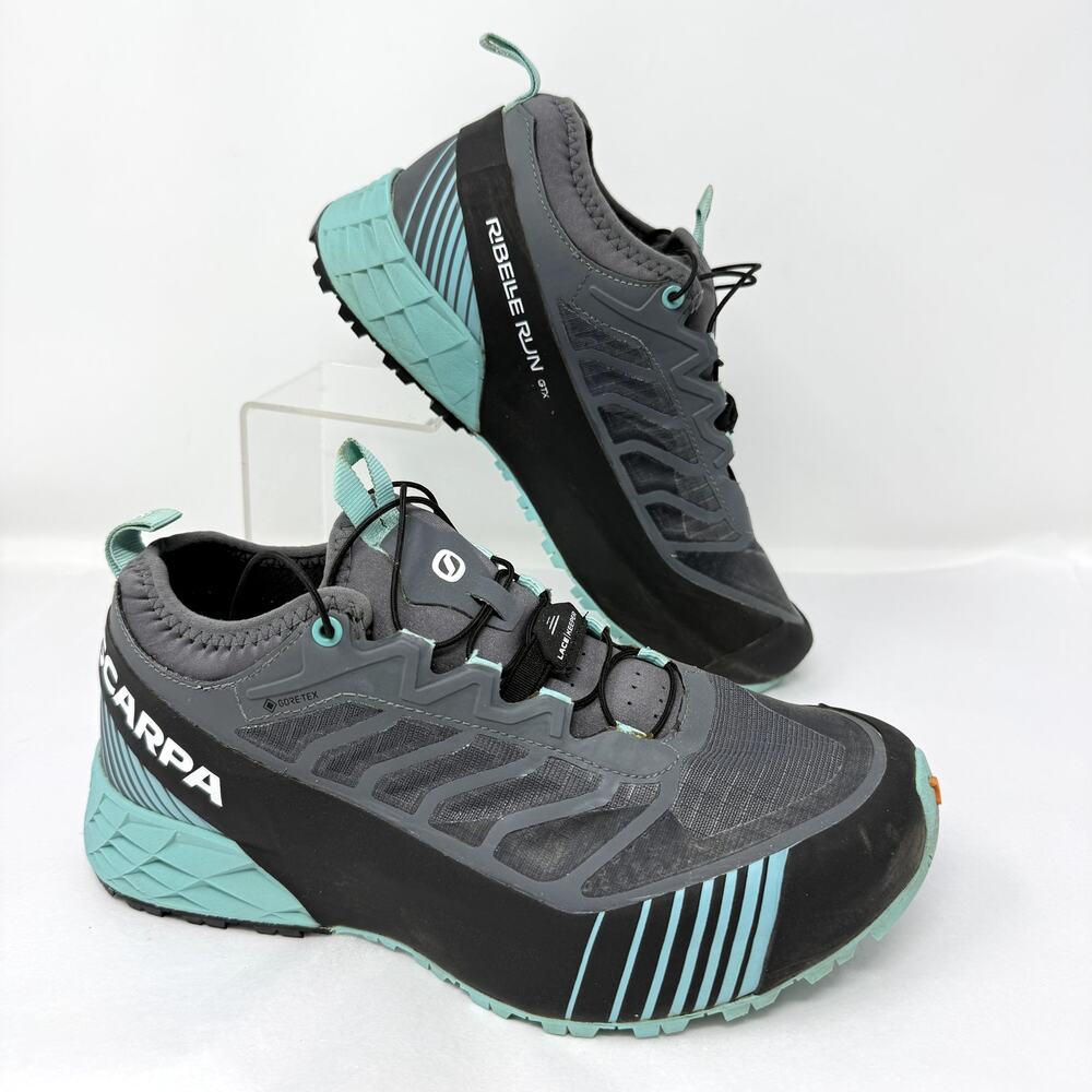 Scarpa Ribelle Run GTX Women’s Trail Running Shoes Gray Teal EU 37.5